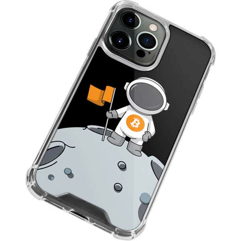 Bitcoin Astronaut iPhone 14 Pro Clear Case